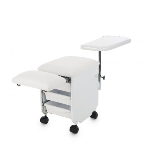 Baltas vežimėlis su stalčiais LABOR PRO ,,PEDISERVICE''