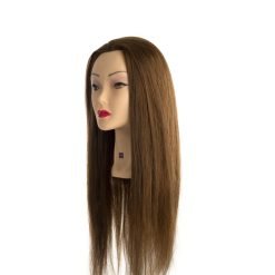Manekeno galva 100% natūraliais žmonių plaukais 60cm LABOR PRO