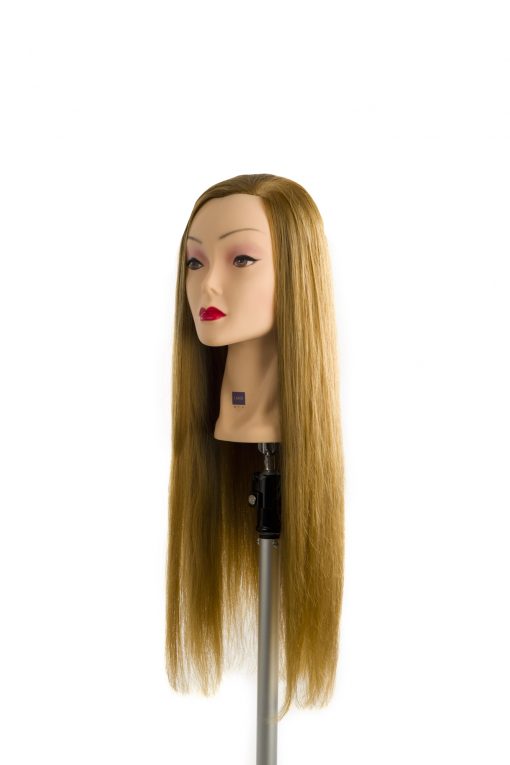 Manekeno galva 60% natūraliais ir 40% sintetiniais plaukais 60cm LABOR PRO