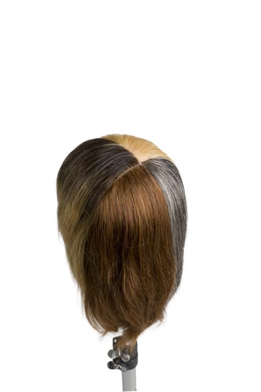 Manekeno galva 100% natūraliais plaukais 20cm LABOR PRO ,,4 SECTIONS'' - Image 2