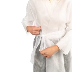 vienkartiniai balti kimono