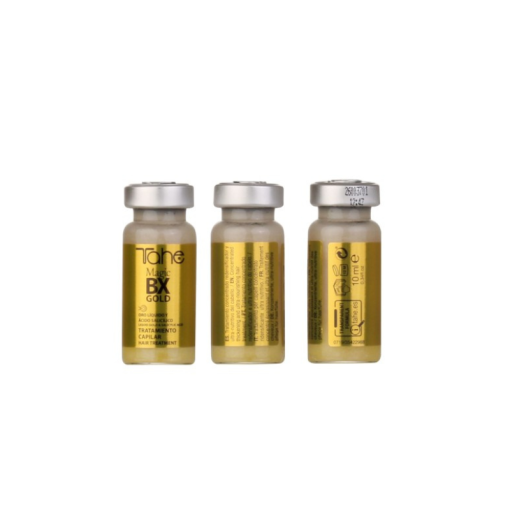 Koncentruota priemonė storų plaukų atstatymui Magic BX Gold TAHE, 6 x 10 ml - Image 3