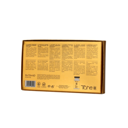 Koncentruota priemonė storų plaukų atstatymui Magic BX Gold TAHE, 6 x 10 ml - Image 5