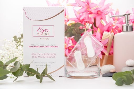 Paakių kaukė su hialurono rūgšties ir oktapeptidų mikroadatėlėmis „Eyes2Love” INVEO + DOVANA - Image 2