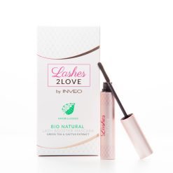 Blakstienas stiprinantis tušas su žaliosios arbatos ir kaktusų ekstraktais „Lashes2Love” INVEO + DOVANA