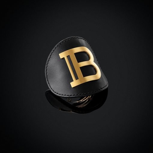 BALMAIN HAIR plaukų segtukas / Limited Edition Genuine Leather Hair Clip Gold FW20 - Image 2