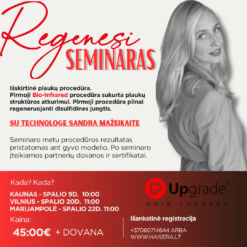 Regenesi plaukų terapijos seminaras